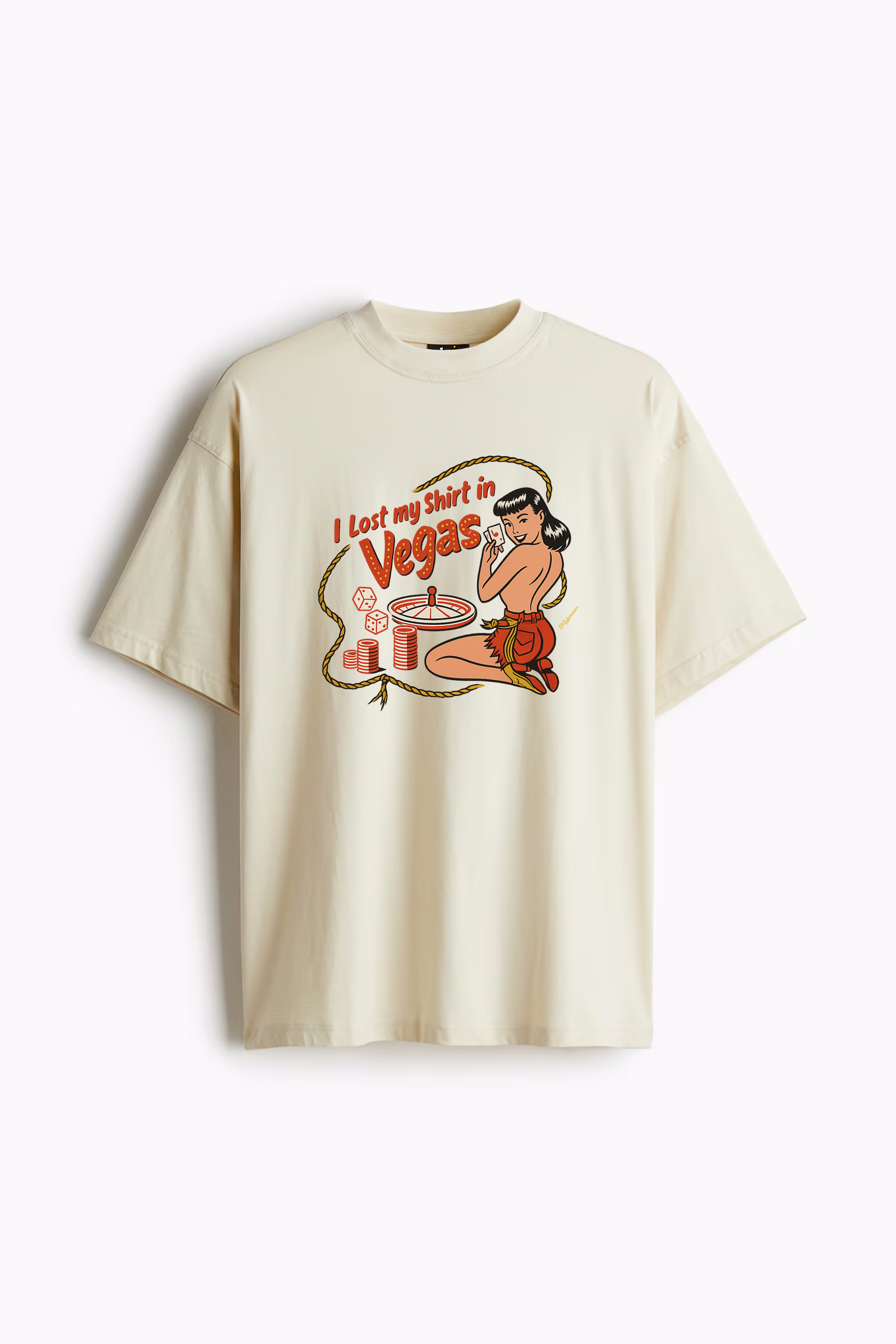 I LOST MY SHIRT IN VEGAS Oversized Tee