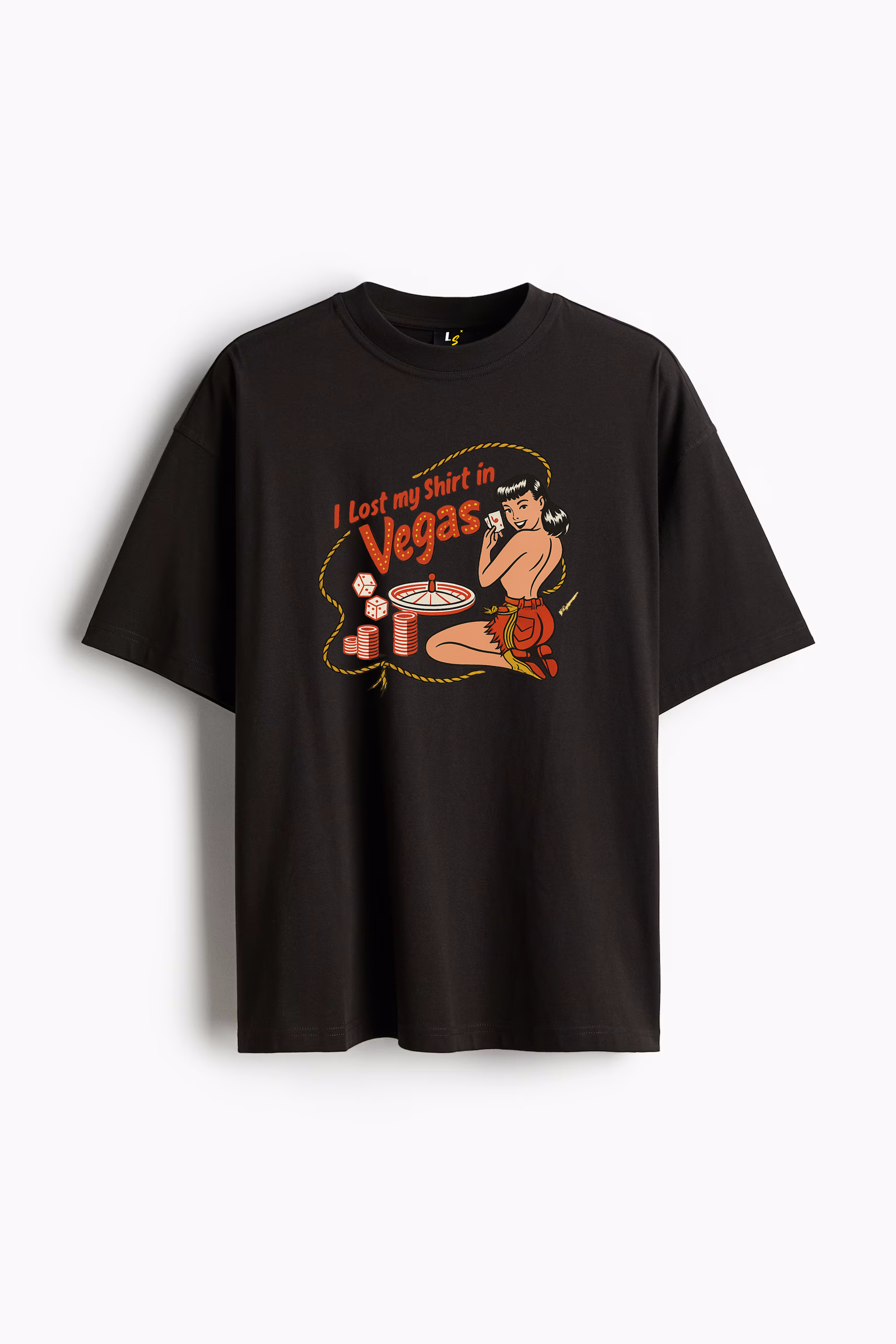 I LOST MY SHIRT IN VEGAS Oversized Tee