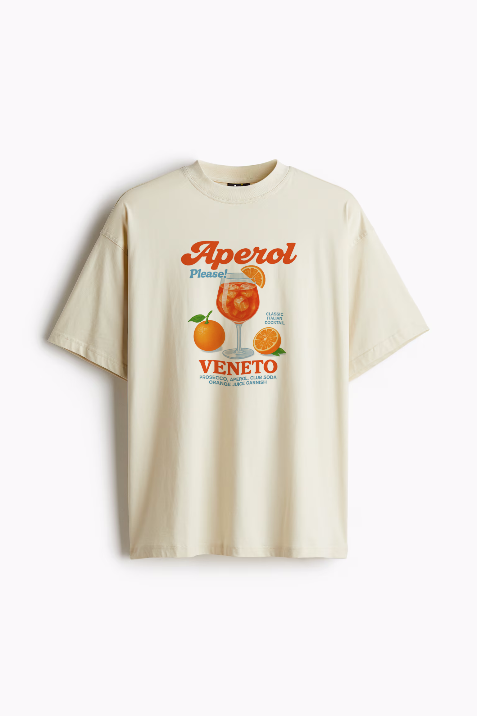 Aperol Spritz Oversized Streetwear Tee