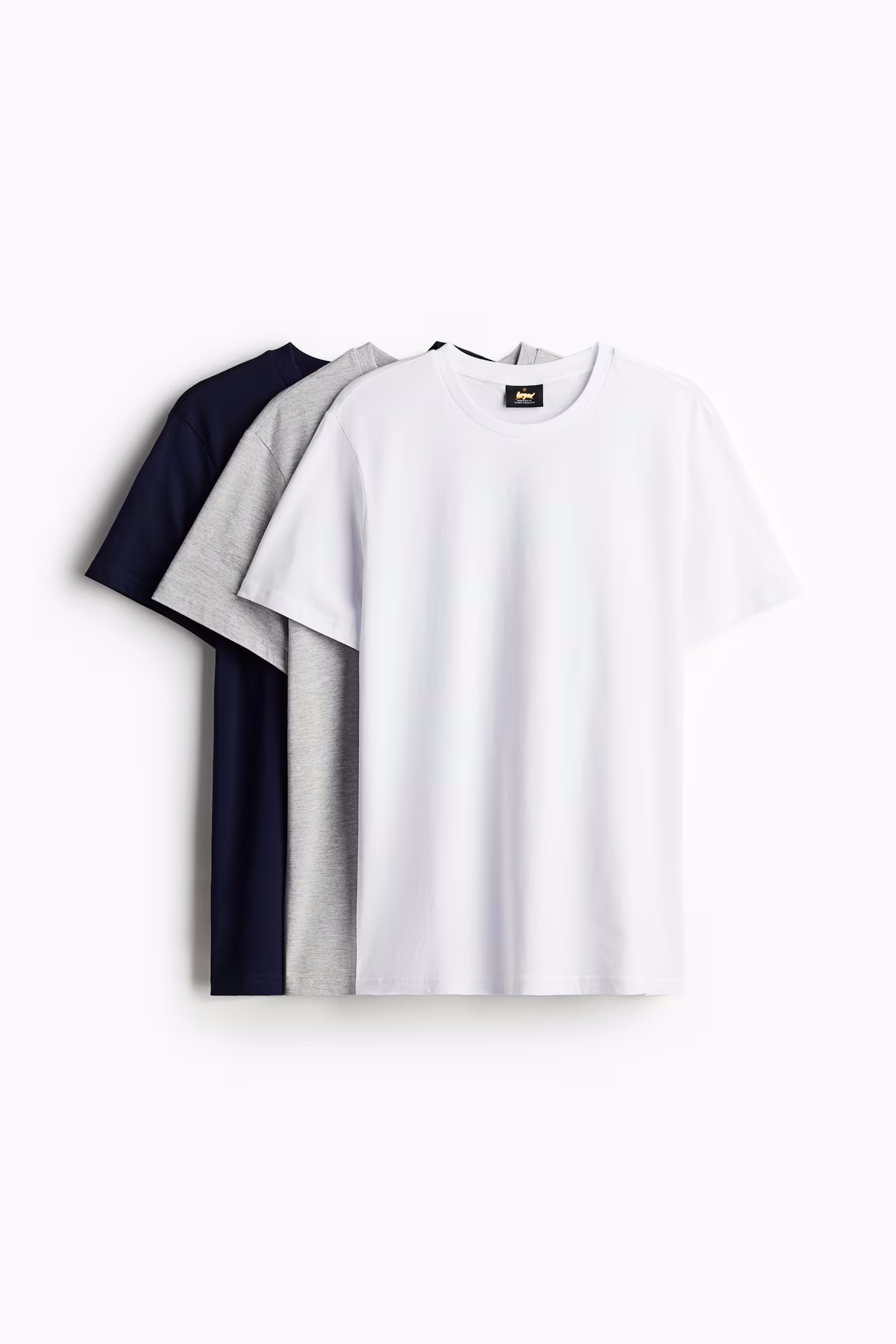 Pack of 3 regular fit t-shirts Marineblau